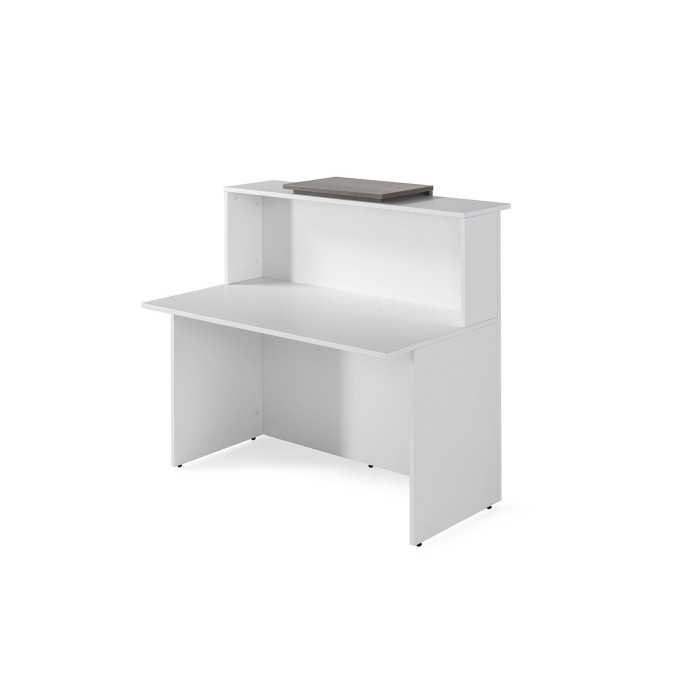 Mostrador de recepción BASIC , blanco con sobremostrador nebraska, ancho 120 cm