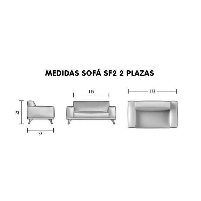 Sillón sala de espera 2 plazas SF2
