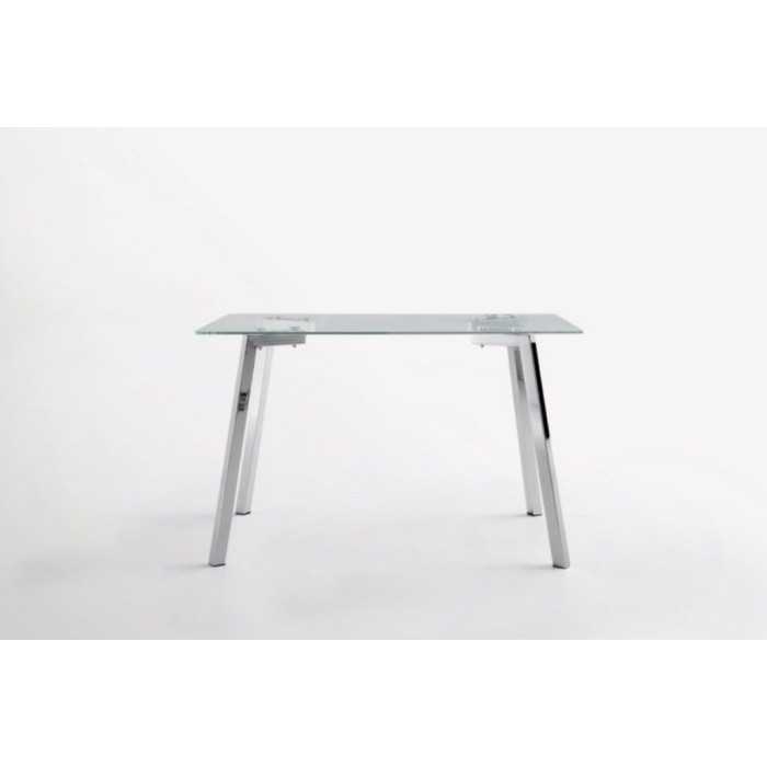 Mesa de cristal DENVER, estructura 4 patas, medida 140x80 cm