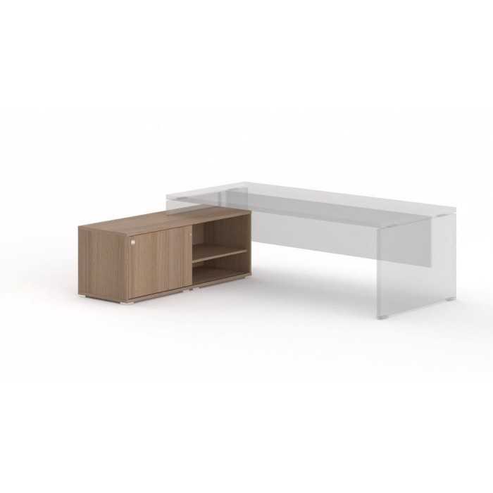 Mesa despacho con credencia KARINA, elegante y profesional, alto almacenaje