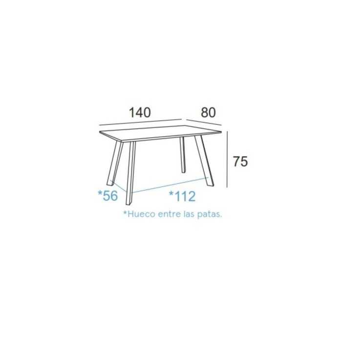 Mesa modelo Krisis 140x80 cm