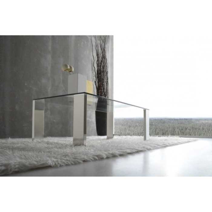 Mesa centro Capri Stainless Steel 120x60 cm