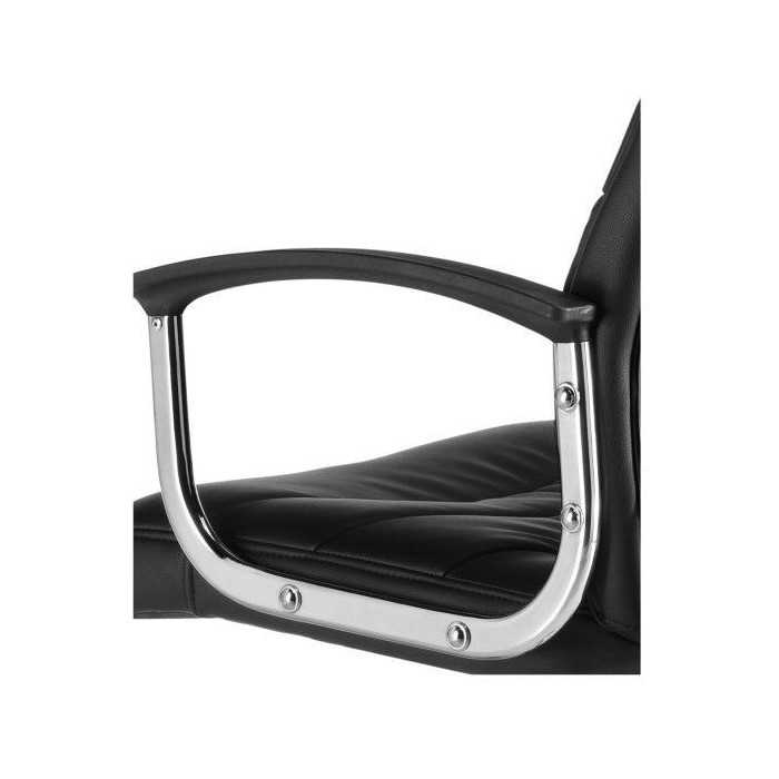 Sillón de oficina SEGOVIA, respaldo alto, gran acolchado, brazos fijos