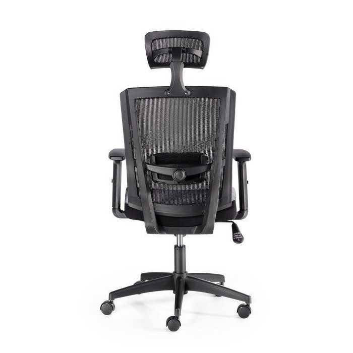 Silla de oficina ergonómica SOFIA de Euromof, cabecero y brazos regulables