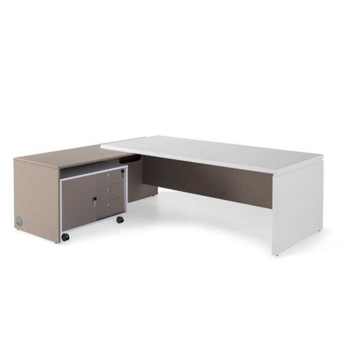 Mesa de despacho SERIE G3.3 lateral ancho con ala izquierda de Jgorbe