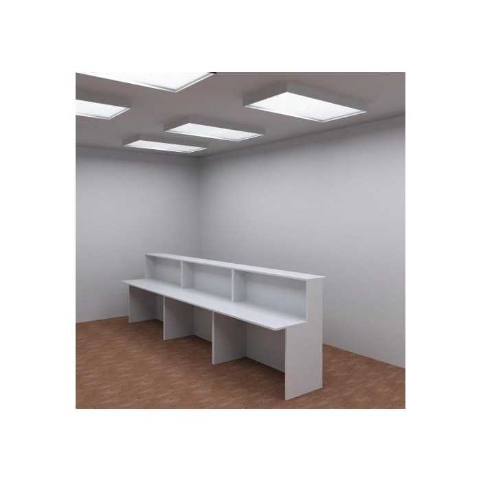Mostrador de recepción BASIC 360 cm, color blanco