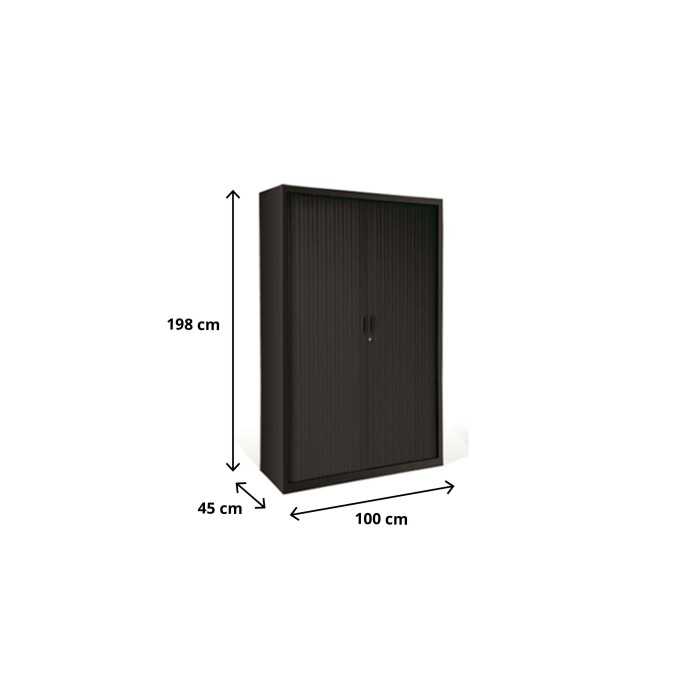Armario de oficina metálico de persiana Altura 198 cm Ancho 80-100 o 120 cm