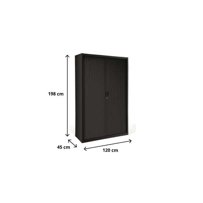Armario de oficina metálico de persiana Altura 198 cm Ancho 80-100 o 120 cm