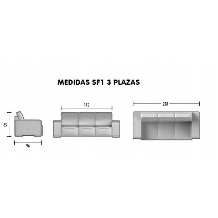 Sillón sala de espera SF1 1, 2 ó 3 plazas