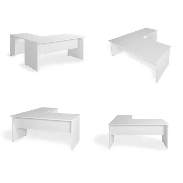 Mesa de oficina + Ala Derecha SERIE COLOR