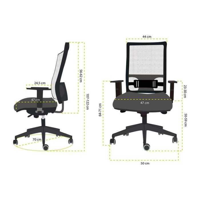Silla de oficina SIA 5 de Hergo Silleria, varios acabados