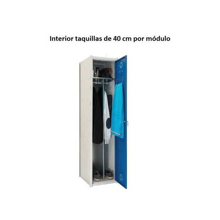 Taquilla metálica para vestuario Serie ECO V 2 módulos