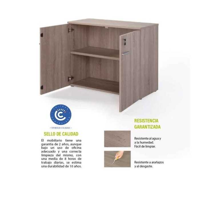 MUEBLE BAJO CON PUERTAS SERIE COLOR