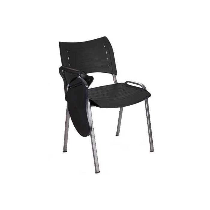 Silla con pala abatible ISO SMART, patas grises