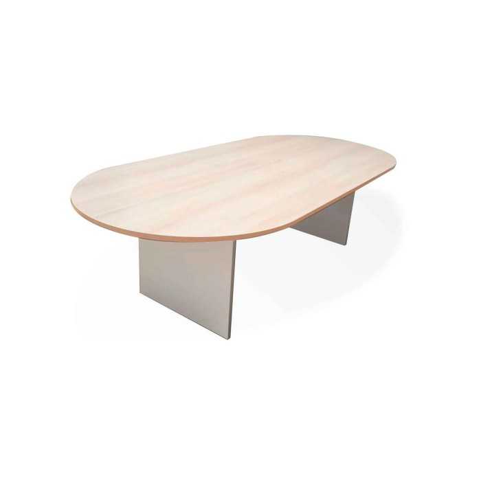 Mesa de reunión serie TINA, medida 250 x 120 cm, forma ovalada