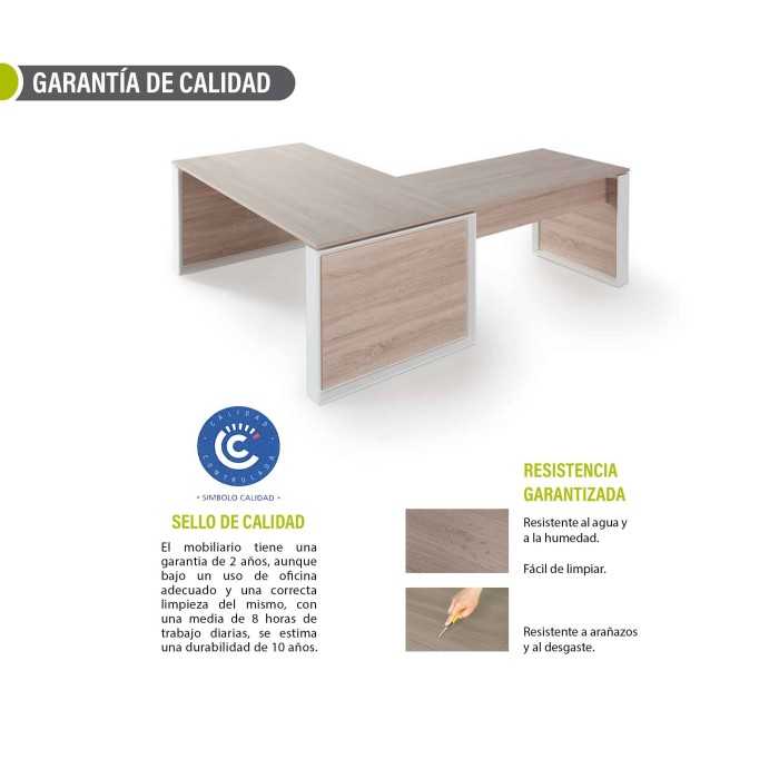 Mesa de despacho OMEGA con ala