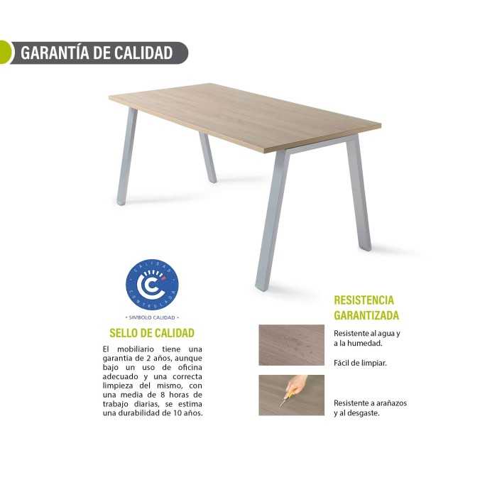 Mesa de oficina ATRIO varios colores y medidas