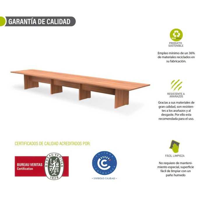 Mesa reunión KARINA, rectangular, medida 600x120 cm