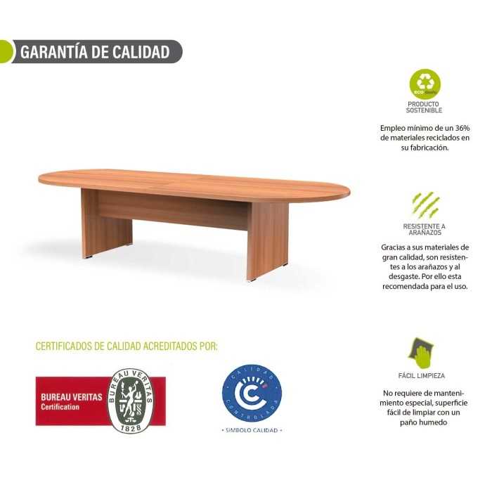 Mesa de reunión KARINA ovalada 300x120 cm