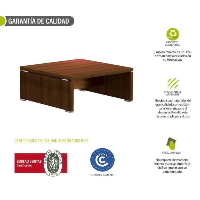 Mesa sala de espera KARINA, cuadrada, medida 60x60 cm