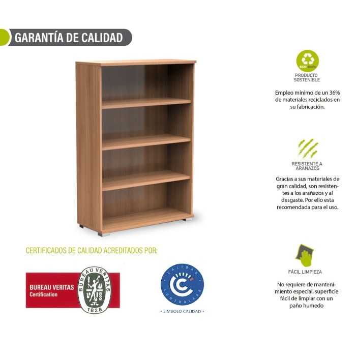 Estantería de oficina KARINA, estantes a la vista, altura 147 cm