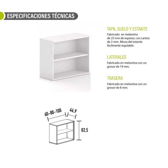 Armario de oficina bajo sin puertas OH Office