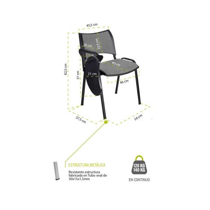 Silla Iso Smart con pala abatible