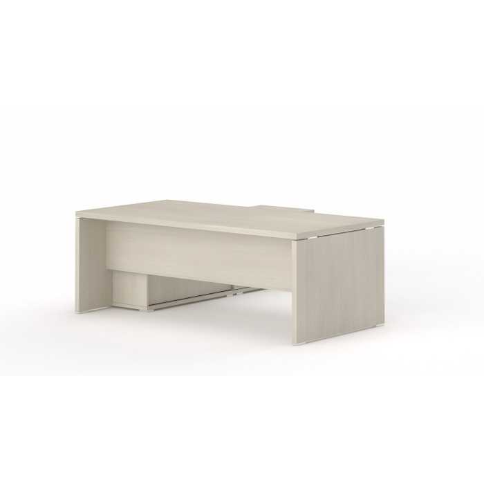 Mesa despacho con credencia KARINA, elegante y profesional, alto almacenaje