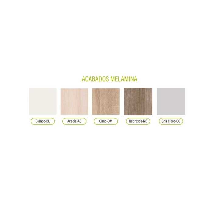 Mostrador recepción BASIC 340 cm blanco con sobremostrador color configurable