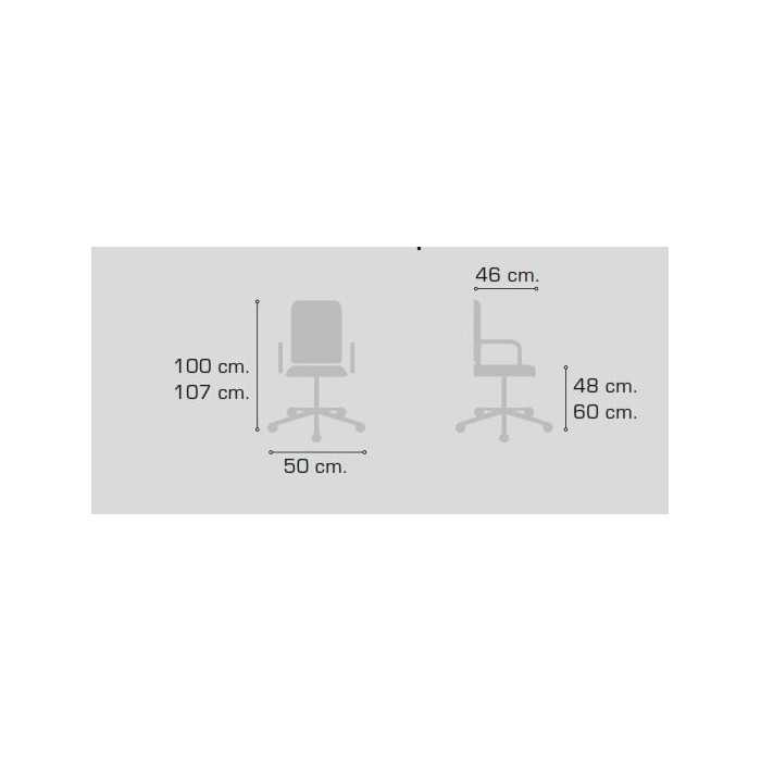 Silla de oficina CASIOPEA 4, respaldo malla, asiento de gran acolchado, base aluminio