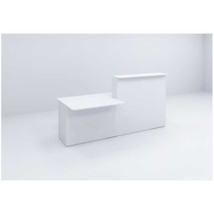 Mostrador recepción blanco módulo recto izquierda + minusválidos SERIE BASIC