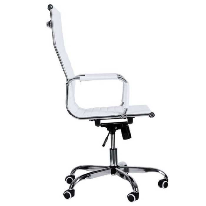 Silla de Oficina DEVI en polipiel blanca
