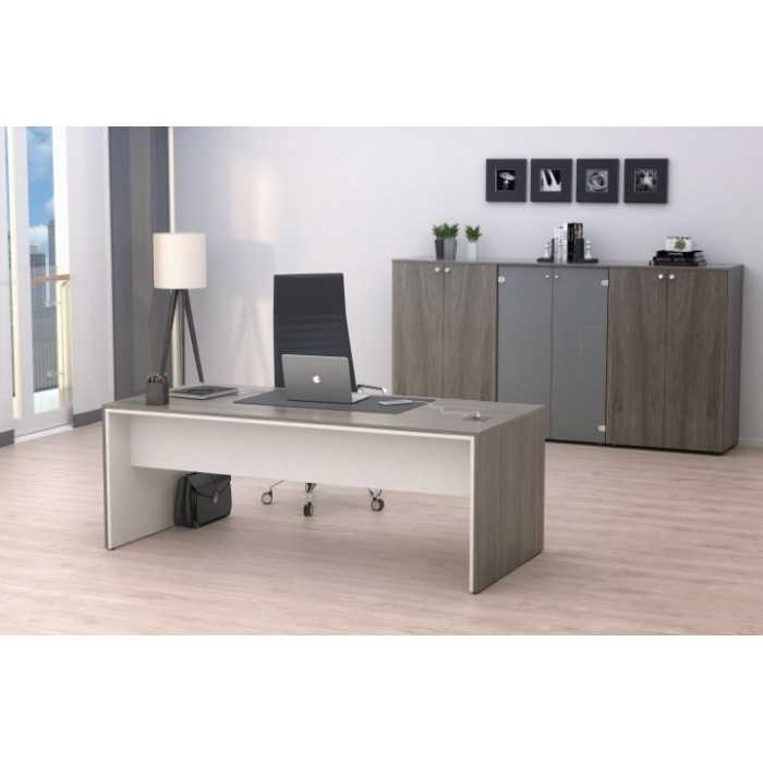 Mesa dirección recta pata STYLE, fondo 80 cm