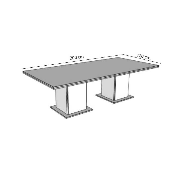 Mesa de reunión STYLE, medida 200x120 cm