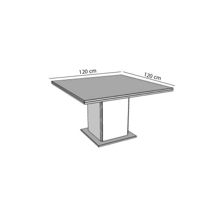 Mesa de reunión STYLE, medida 120x120 cm