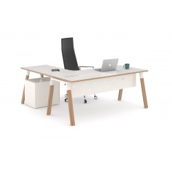 Mesa de oficina modelo venus madera con ala