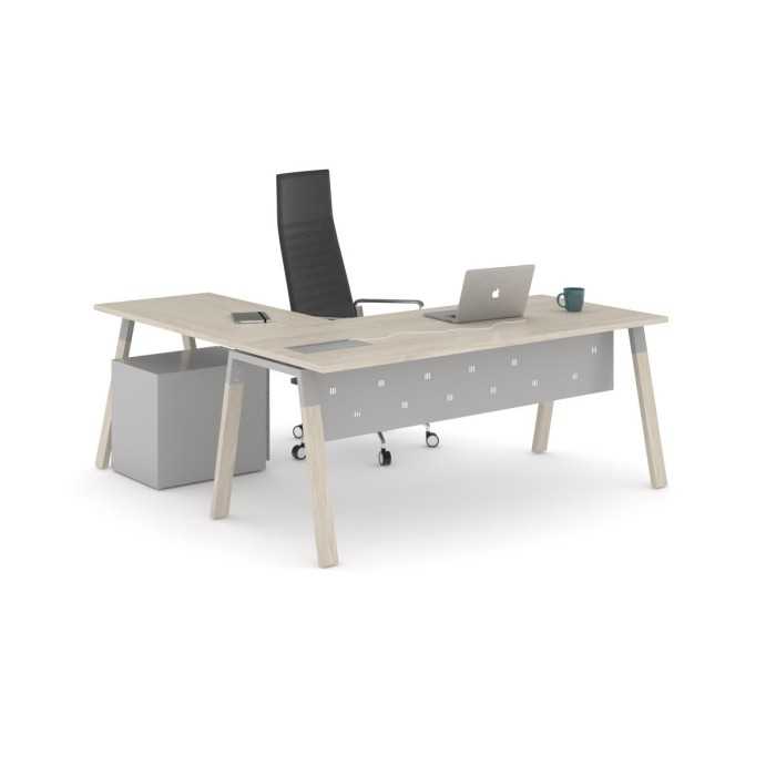 Mesa de oficina modelo venus madera con ala