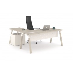 Mesa de oficina modelo venus madera con ala