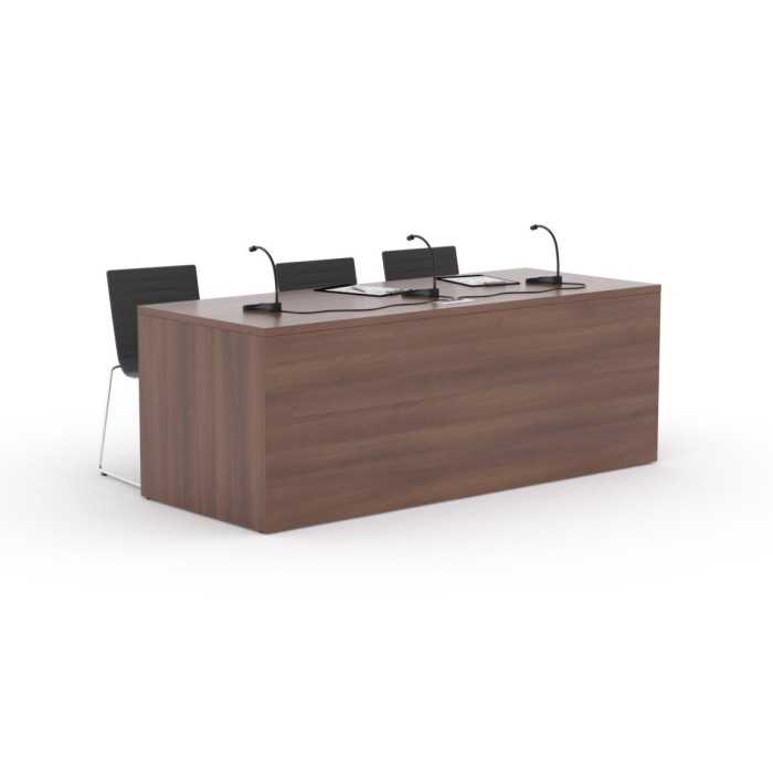 Mesa de conferencias recta, varias medidas disponibles