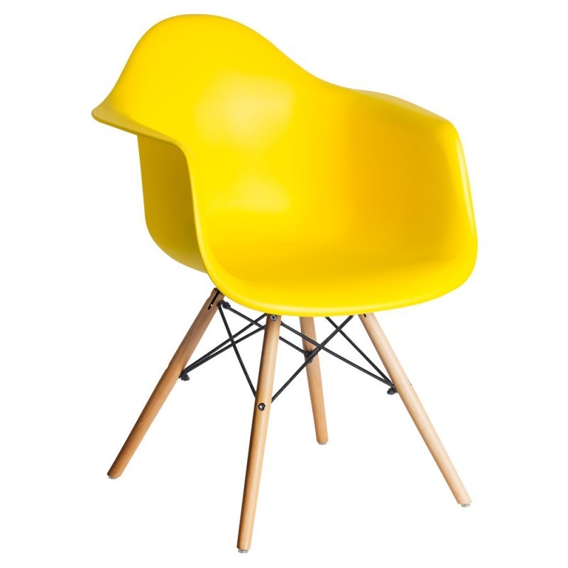 Silla Nórdica Dua Amarilla Mobiocasión