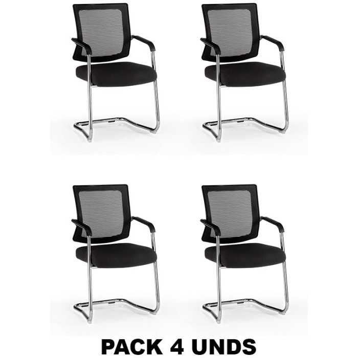 Pack de 4 Sillas confidente DALLAS de Euromof