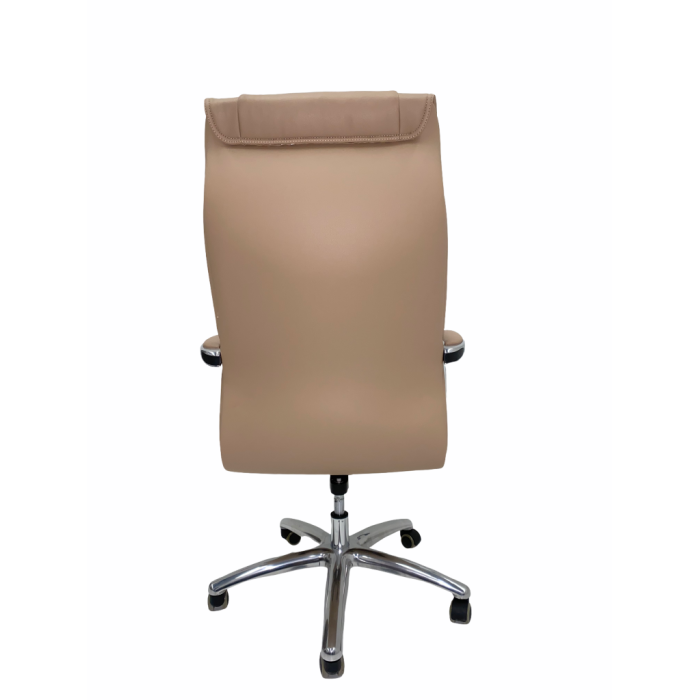 Sillón de oficina ROA de Mobel Linea, gran acolchado, basculante, Polipiel Beige