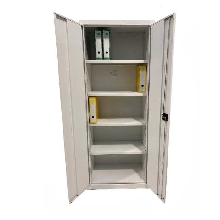 Armario metálico de oficina de puertas abatibles ancho 80 cm