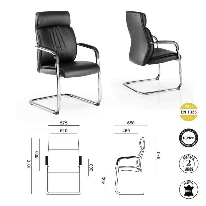 Silla confidente MOSCÚ de Euromof