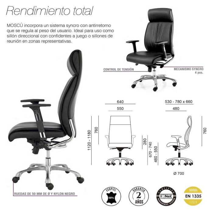 Sillón de oficina MOSCÚ de Euromof