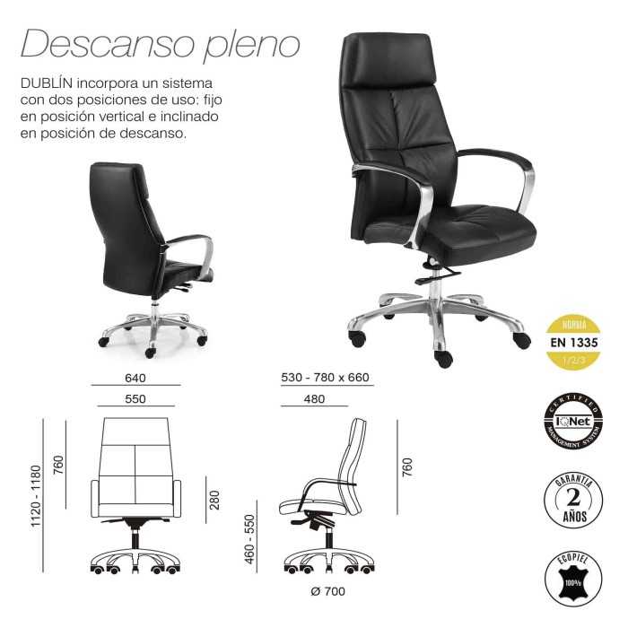 Sillón de oficina DUBLIN de Euromof