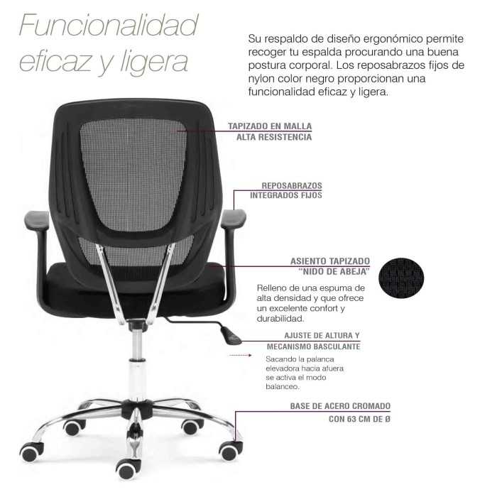 Silla de oficina GENOVA de Euromof