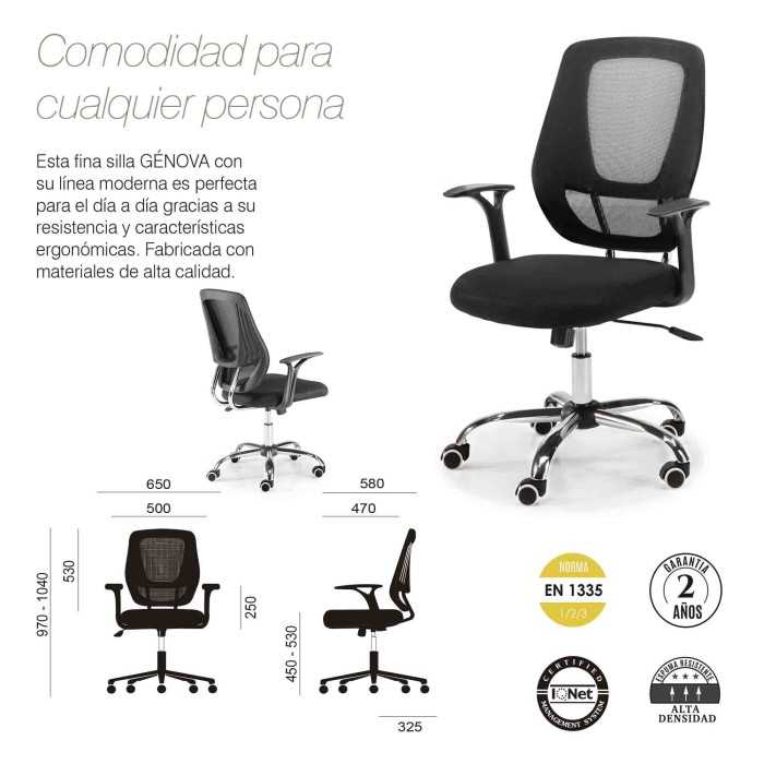 Silla de oficina GENOVA de Euromof