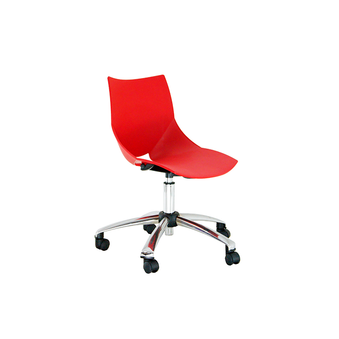 Silla de oficina modelo FAMA de vincolo, giratoria, base de aluminio