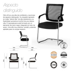 Pack de 4 Sillas confidente DALLAS de Euromof